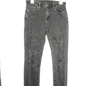 American Eagle Black RIPPED Jeans Next Level Flex destroyed 30 X 34